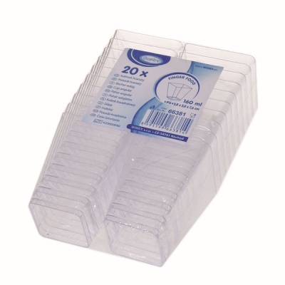 Fingerfood kelímek na dezert 160ml, 20 ks