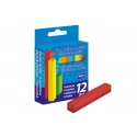 Křídy školní barevné MFP, 12 ks