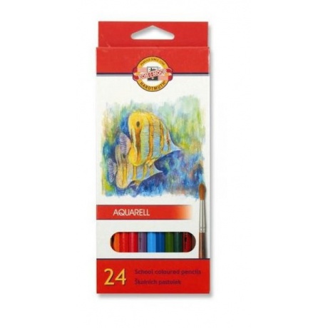 Pastelky akvarelové 24 barev Kohinoor