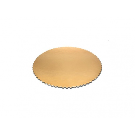 Pevná podložka pod dort 28cm zlatá